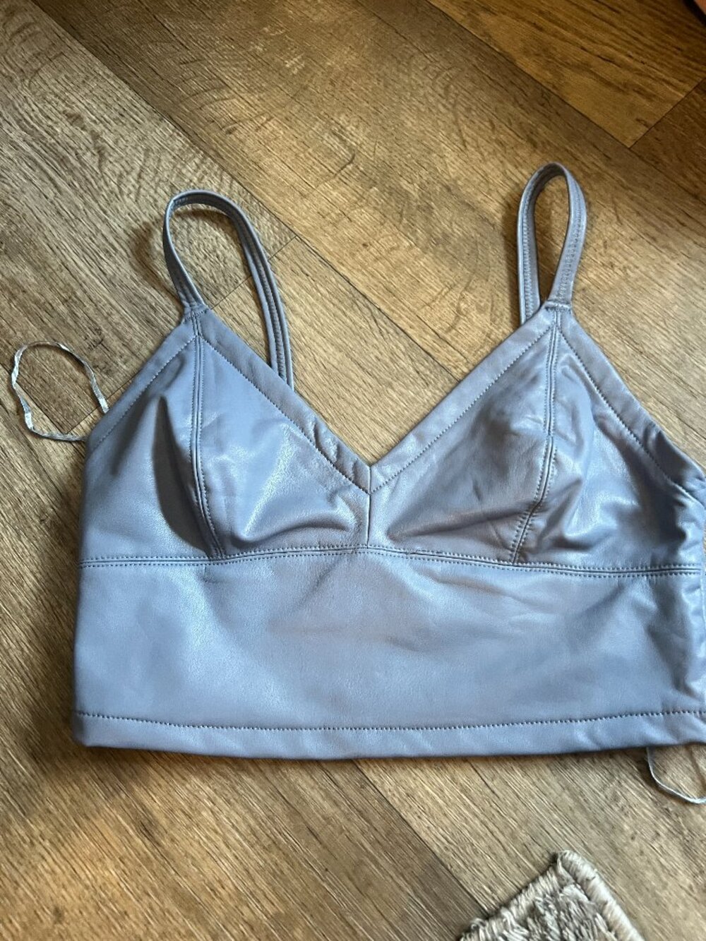 Tally Weijl medium blue crop top